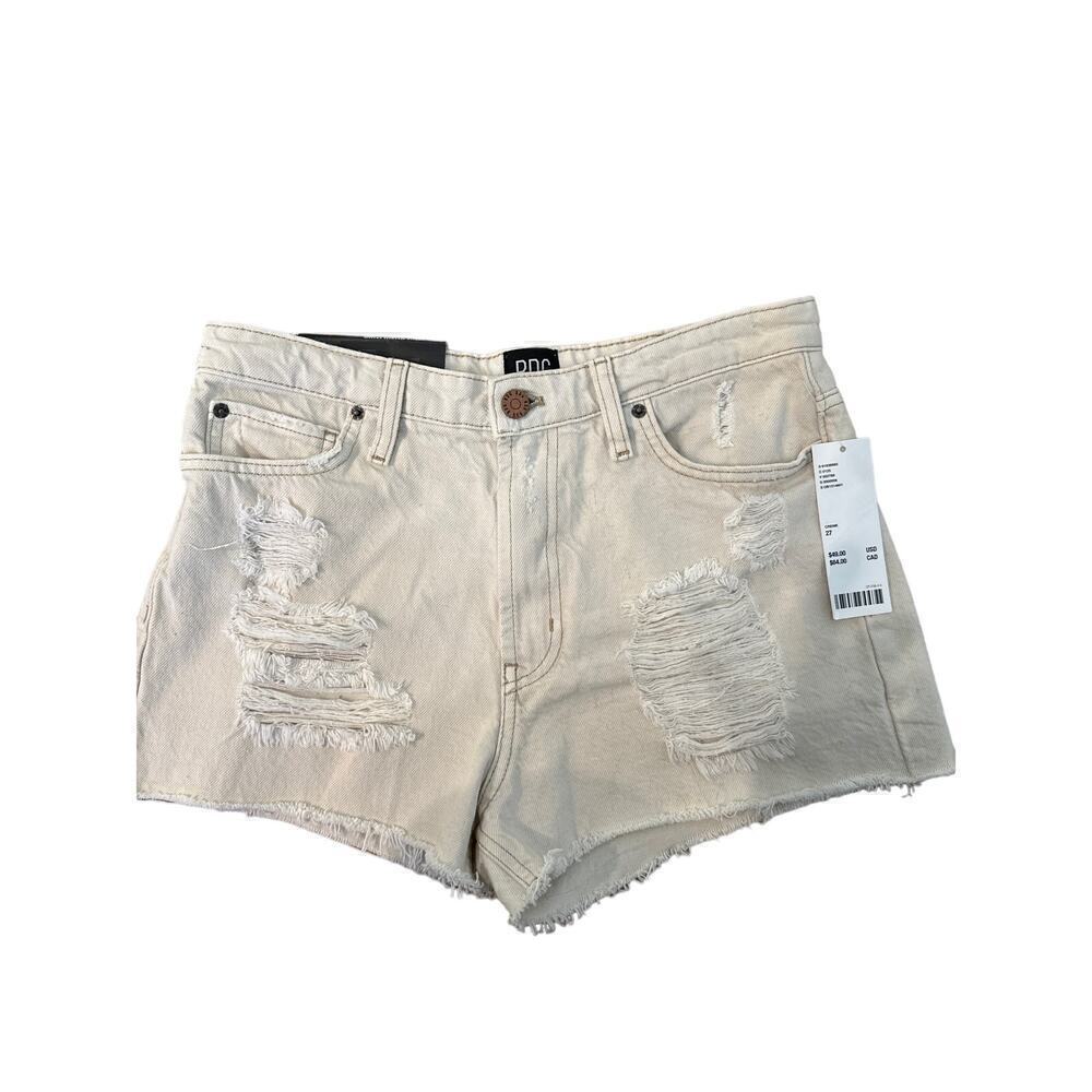 Urban Outfittes BDG Girlfriend Shorts, Cream, women’s size 27, high Rise